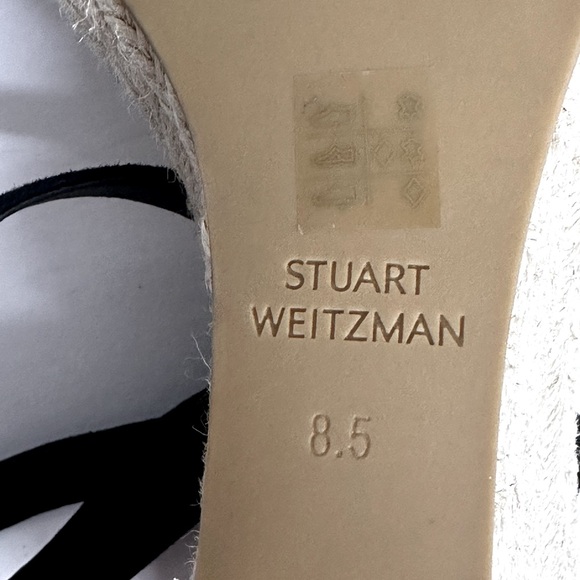 NWOB STUART WEITZMAN Teddi Wedge Sandals, Sz. 8.5 - Picture 7 of 10